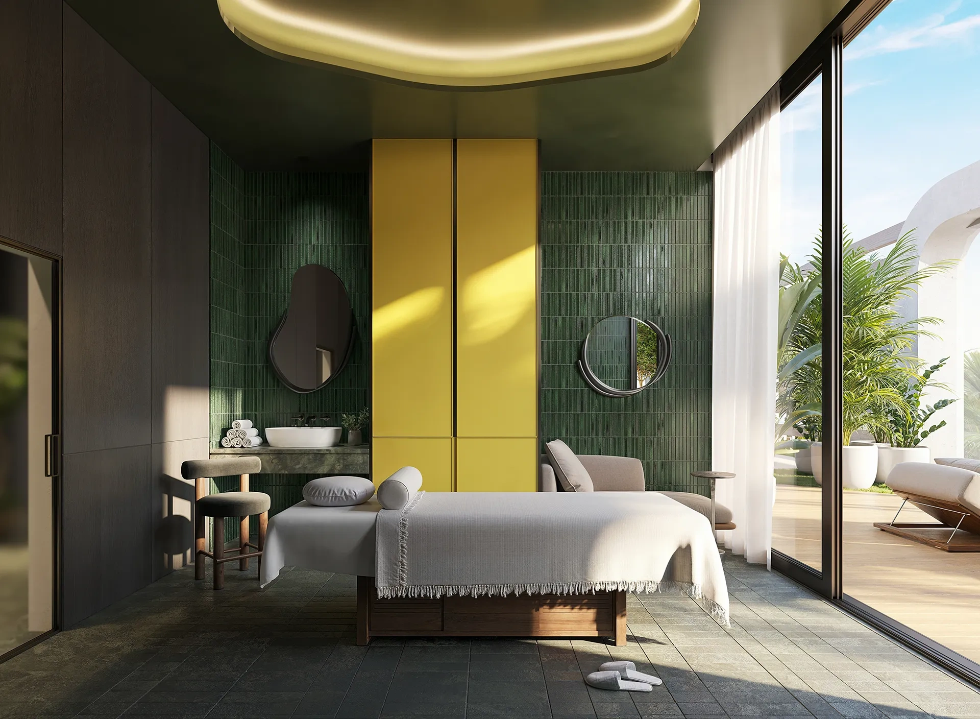 <h3>Relax, Renew, Retreat</h3>
<p>The spa contains two private treatment rooms for massage, bodywork, or facials.</p>